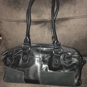 VIA SPIGA patchwork leather hand bag